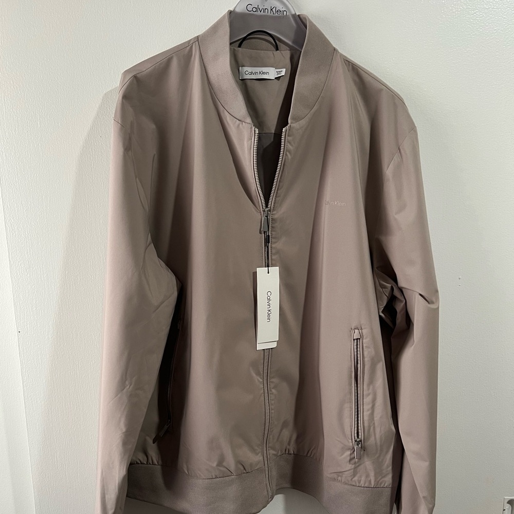 NWT Tan Lightweight Bomber jacket - Picture 1 of 8